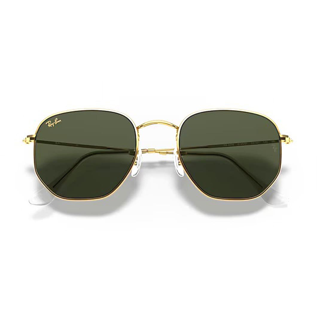 Ray-Ban Golden Hexagonal Sunglasses RB3548 919631 54-21