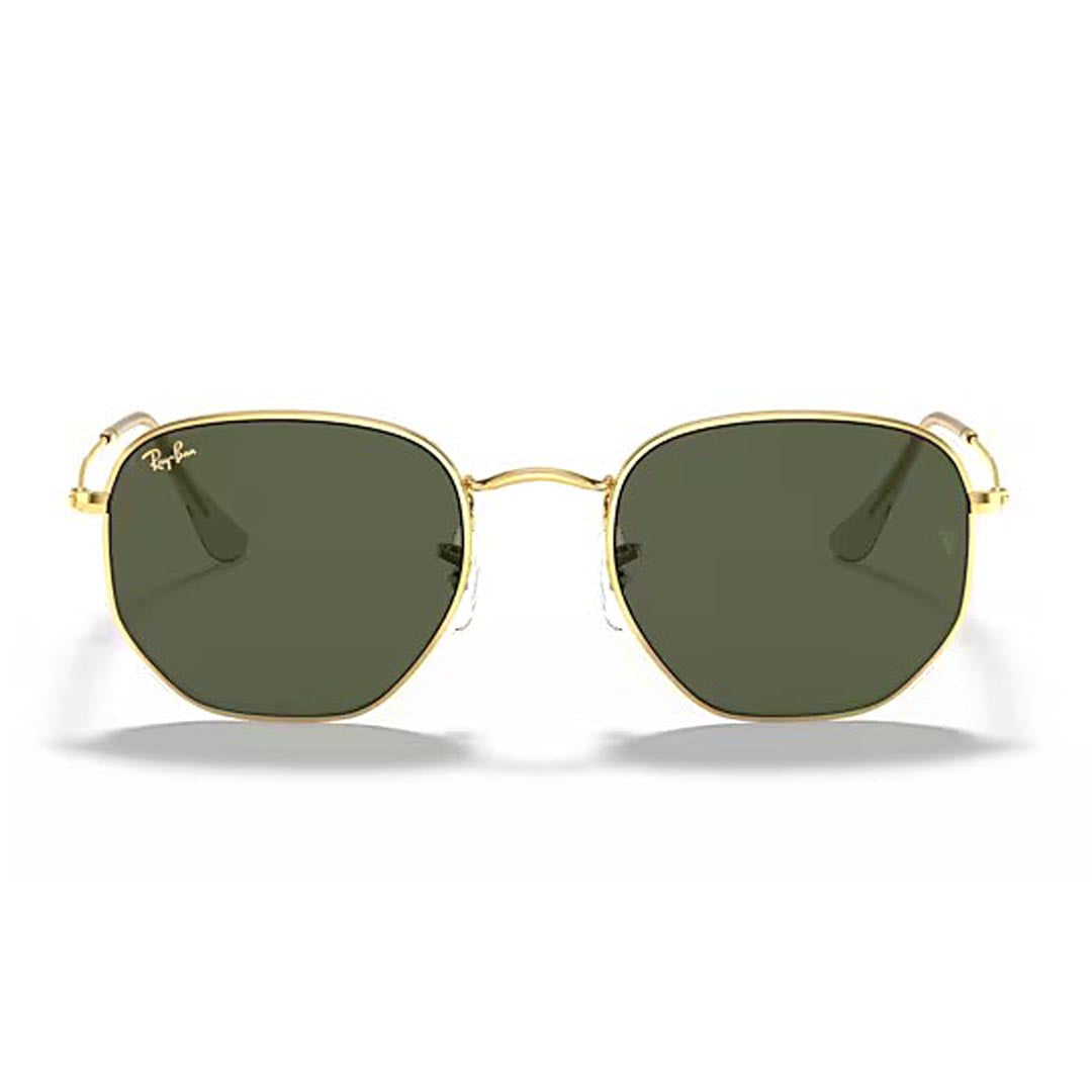 Ray-Ban Golden Hexagonal Sunglasses RB3548 919631 54-21