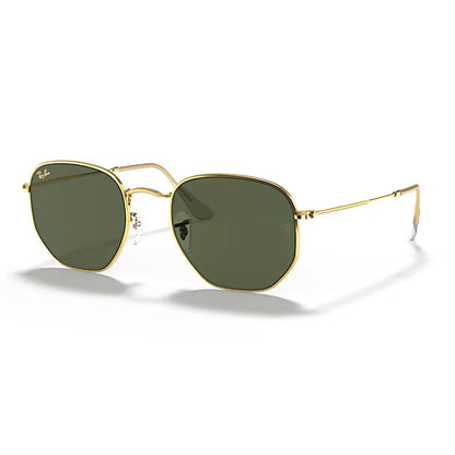 Ray-Ban Golden Hexagonal Sunglasses RB3548 919631 54-21