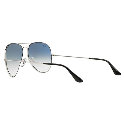Ray-Ban Unisex Gradient Blue Lens Pilot Sunglasses - 0RB3025I003/3F58