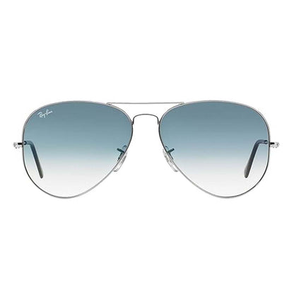 Ray-Ban Unisex Gradient Blue Lens Pilot Sunglasses - 0RB3025I003/3F58