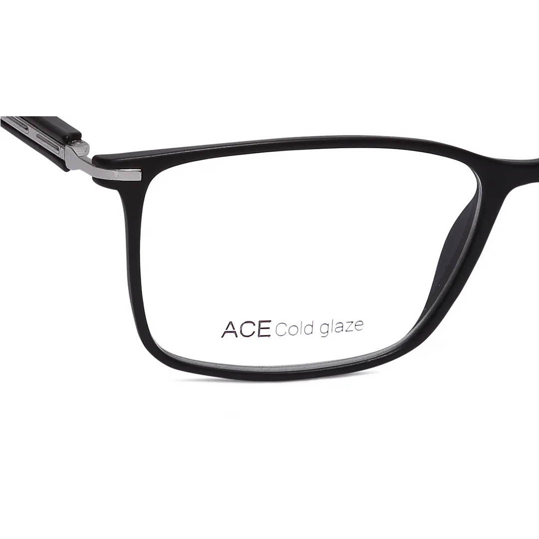 Titan Black Rectangle Eyeglasses (TA0028WFP1VCGV|52) (Power Customization Available)
