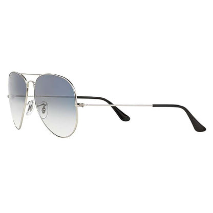 Ray-Ban Unisex Gradient Blue Lens Pilot Sunglasses - 0RB3025I003/3F58