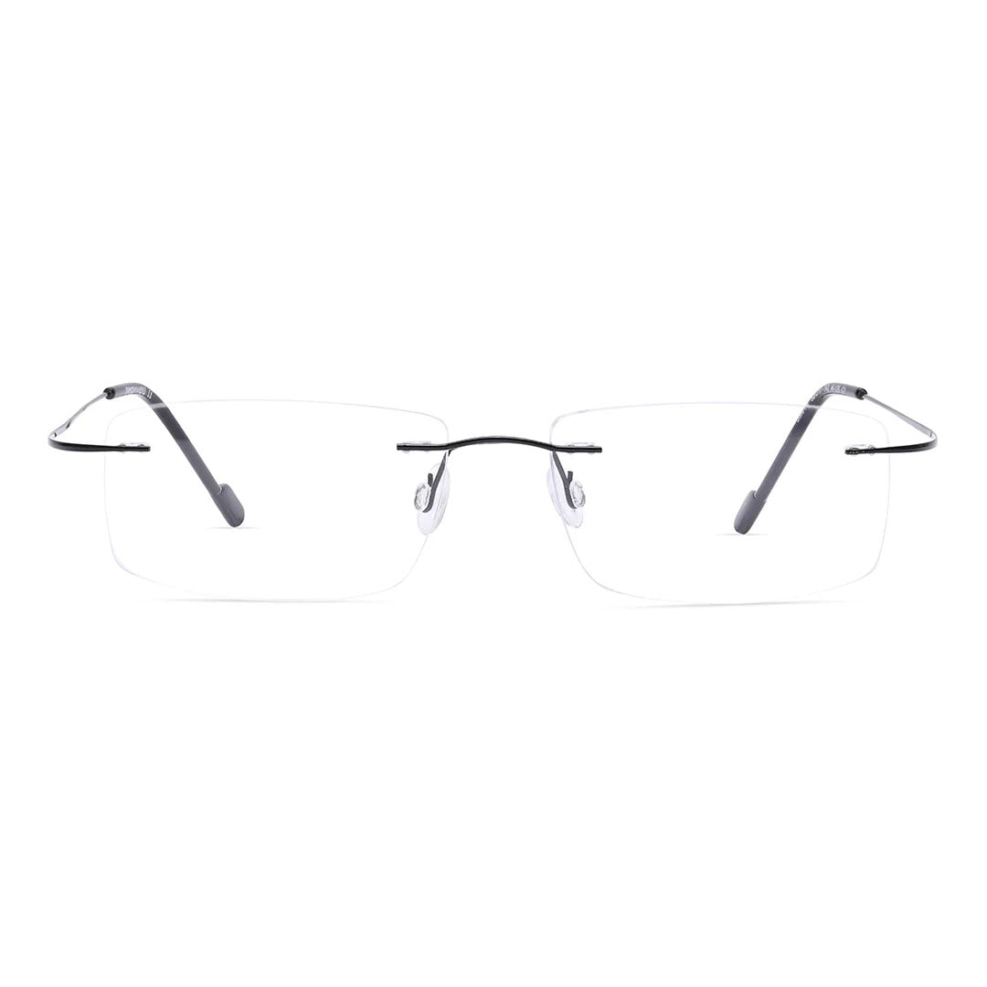 OneStopVision® Black Rimless Eyeglasses Frame