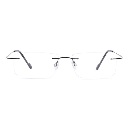 OneStopVision® Black Rimless Eyeglasses Frame