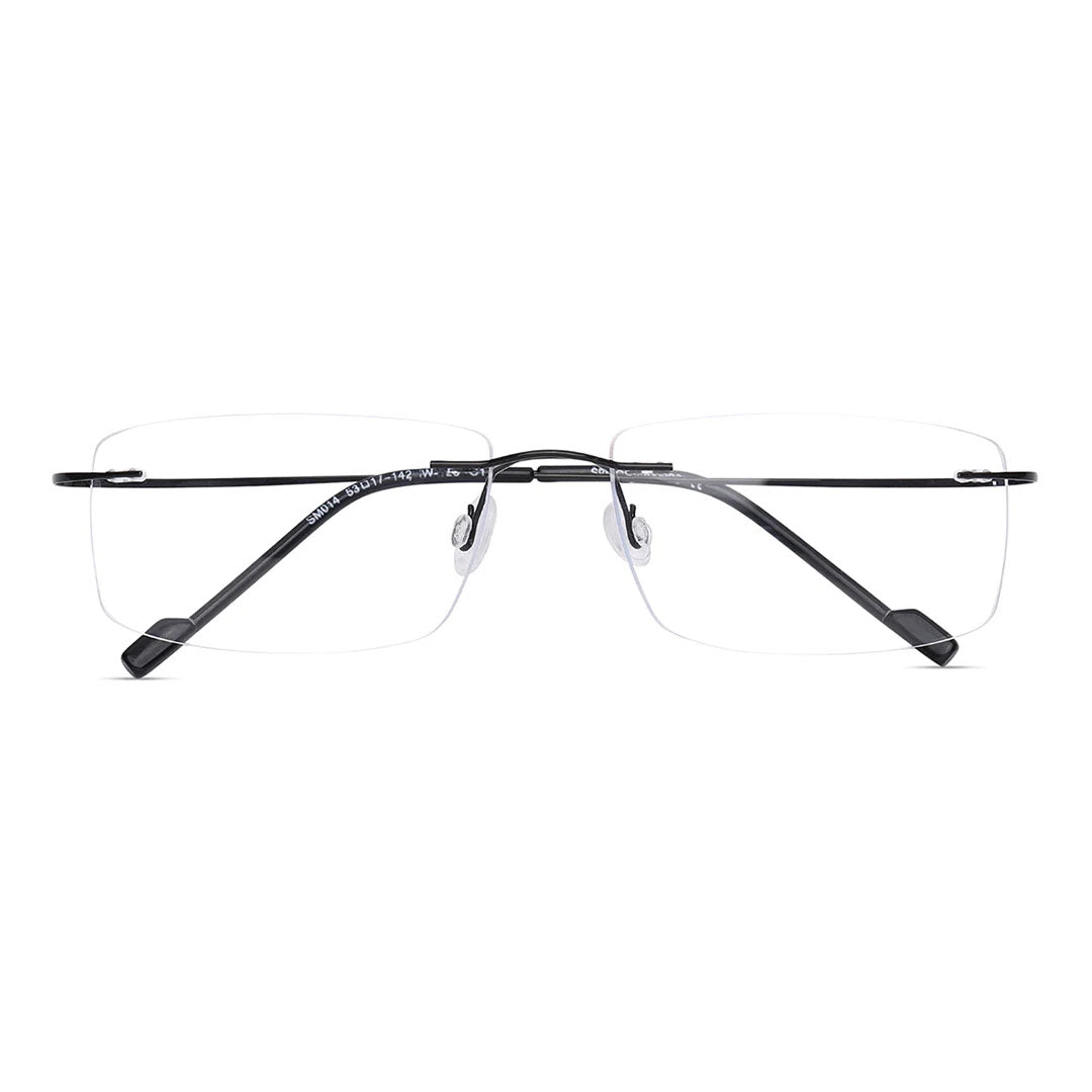 OneStopVision® Black Rimless Eyeglasses Frame
