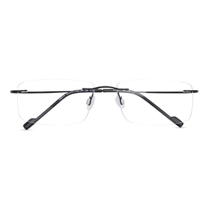 OneStopVision® Black Rimless Eyeglasses Frame