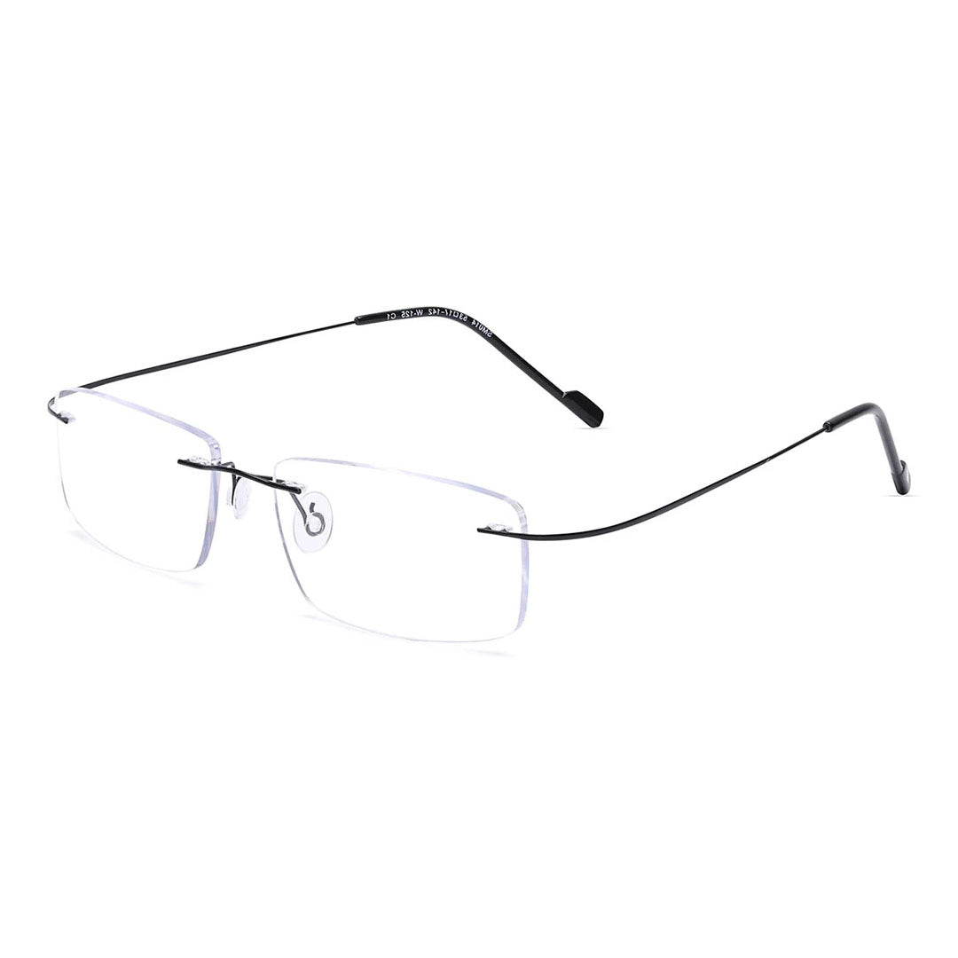 OneStopVision® Black Rimless Eyeglasses Frame