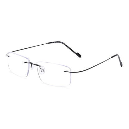 OneStopVision® Black Rimless Eyeglasses Frame