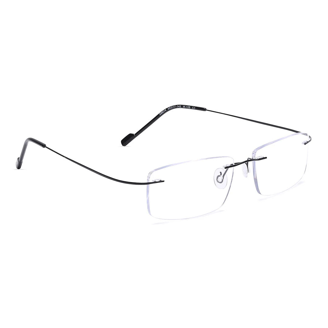 OneStopVision® Black Rimless Eyeglasses Frame