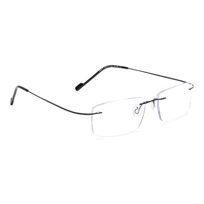 OneStopVision® Black Rimless Eyeglasses Frame